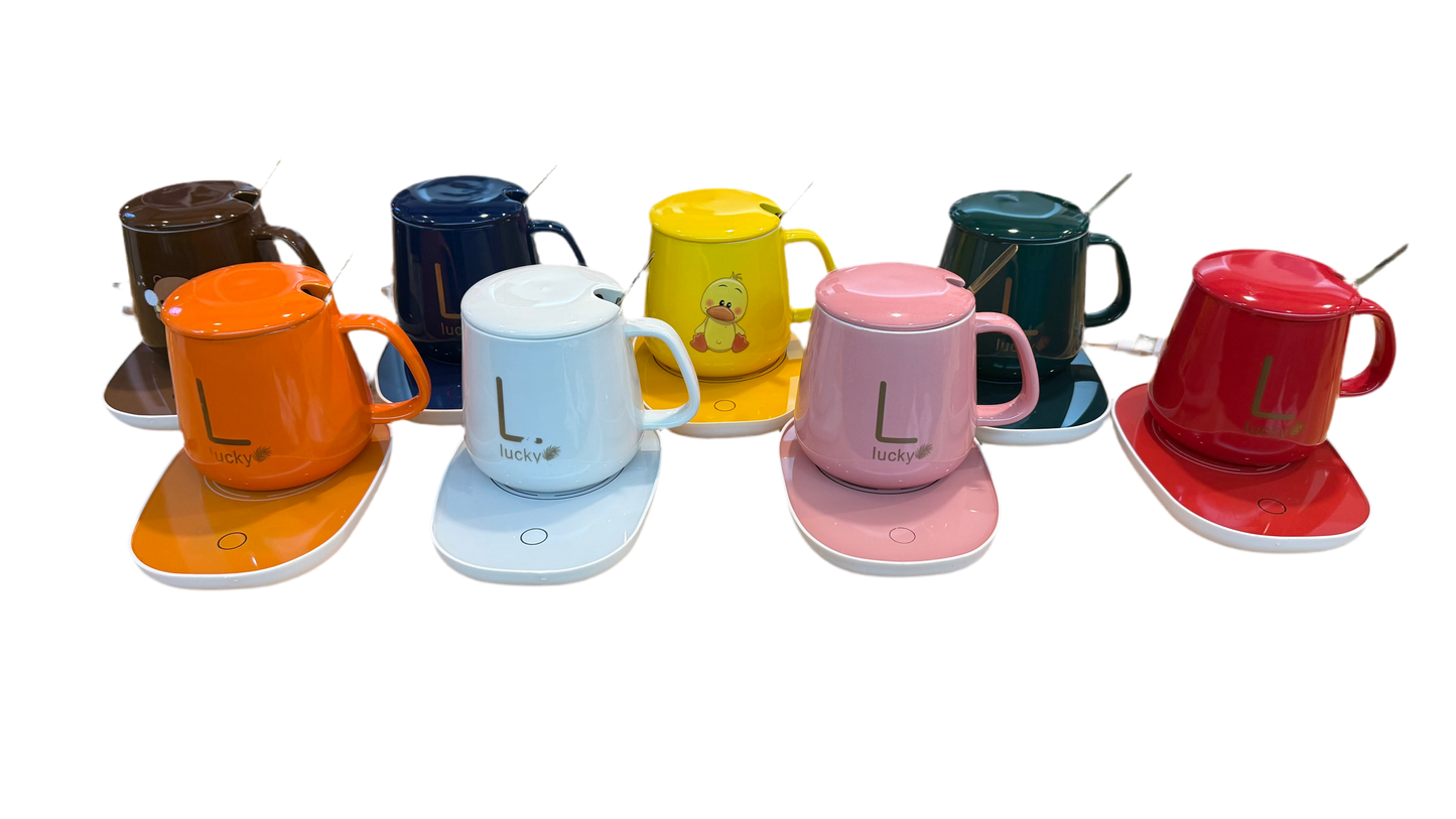 Set de Taza con Base Calentadora “Lucky”