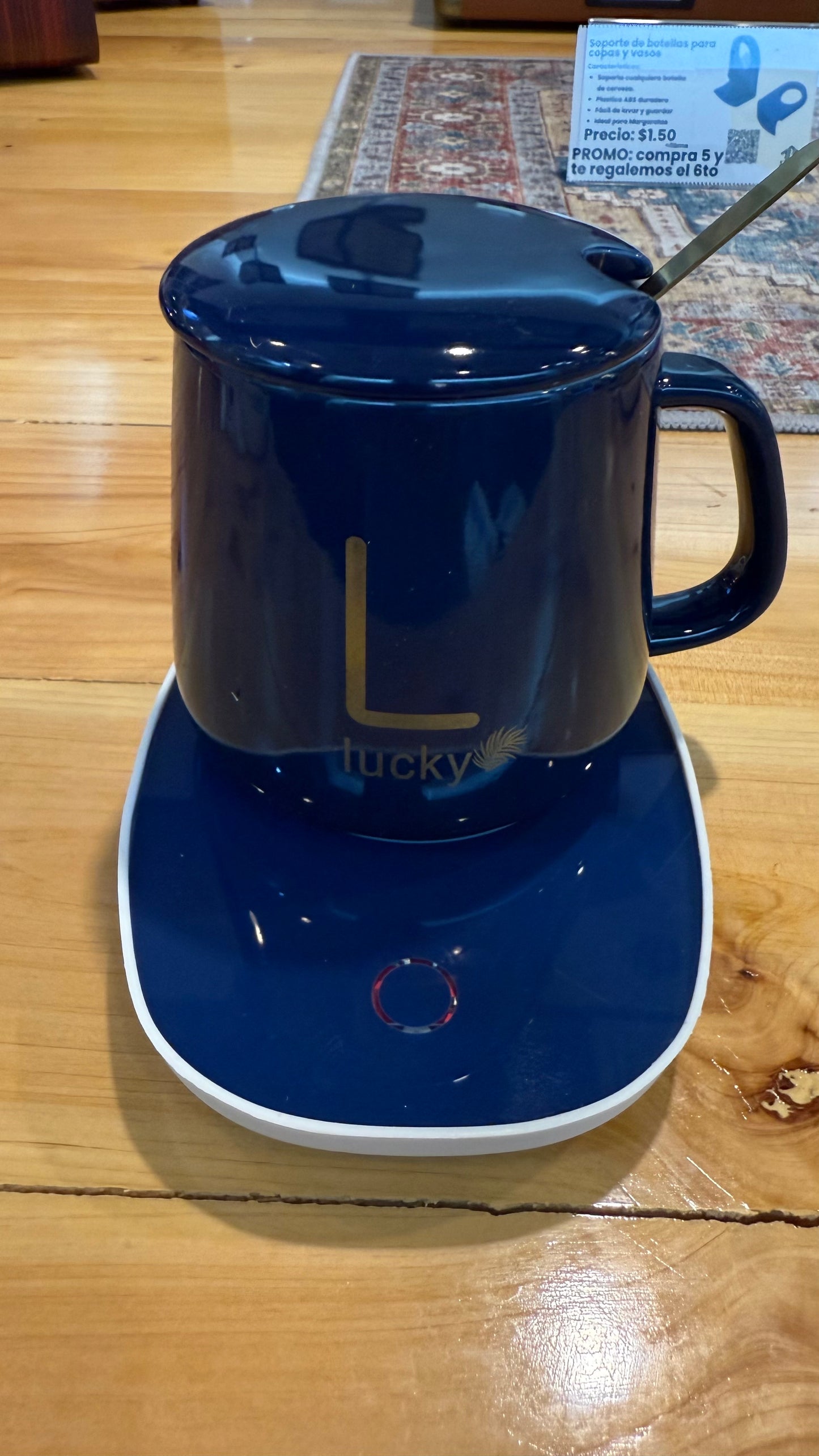 Set de Taza con Base Calentadora “Lucky”