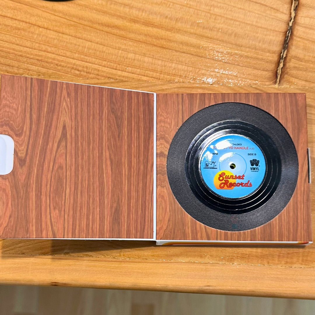 Disco Vinyl Retro posavasos set 6 unidades