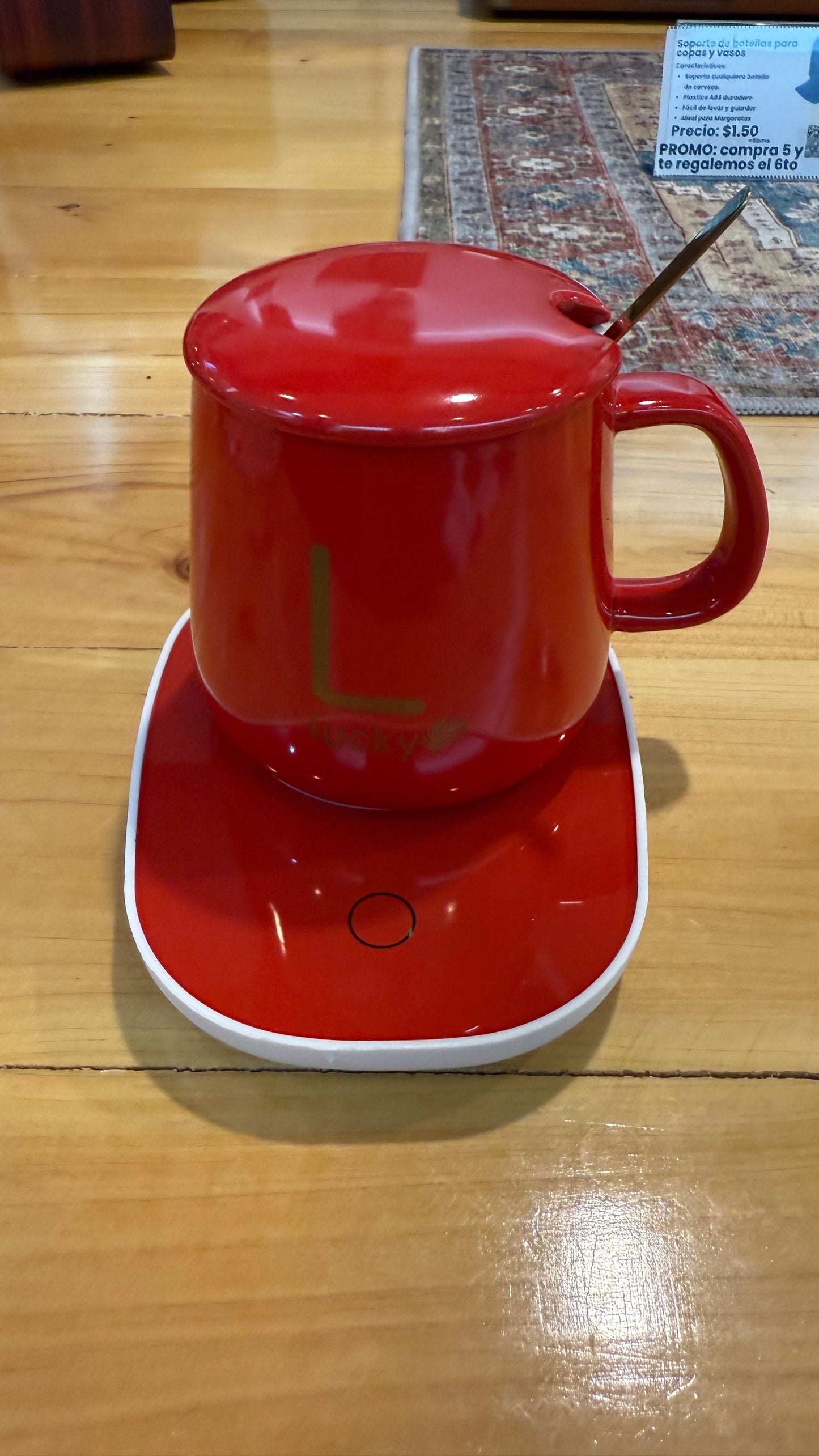 Set de Taza con Base Calentadora “Lucky”