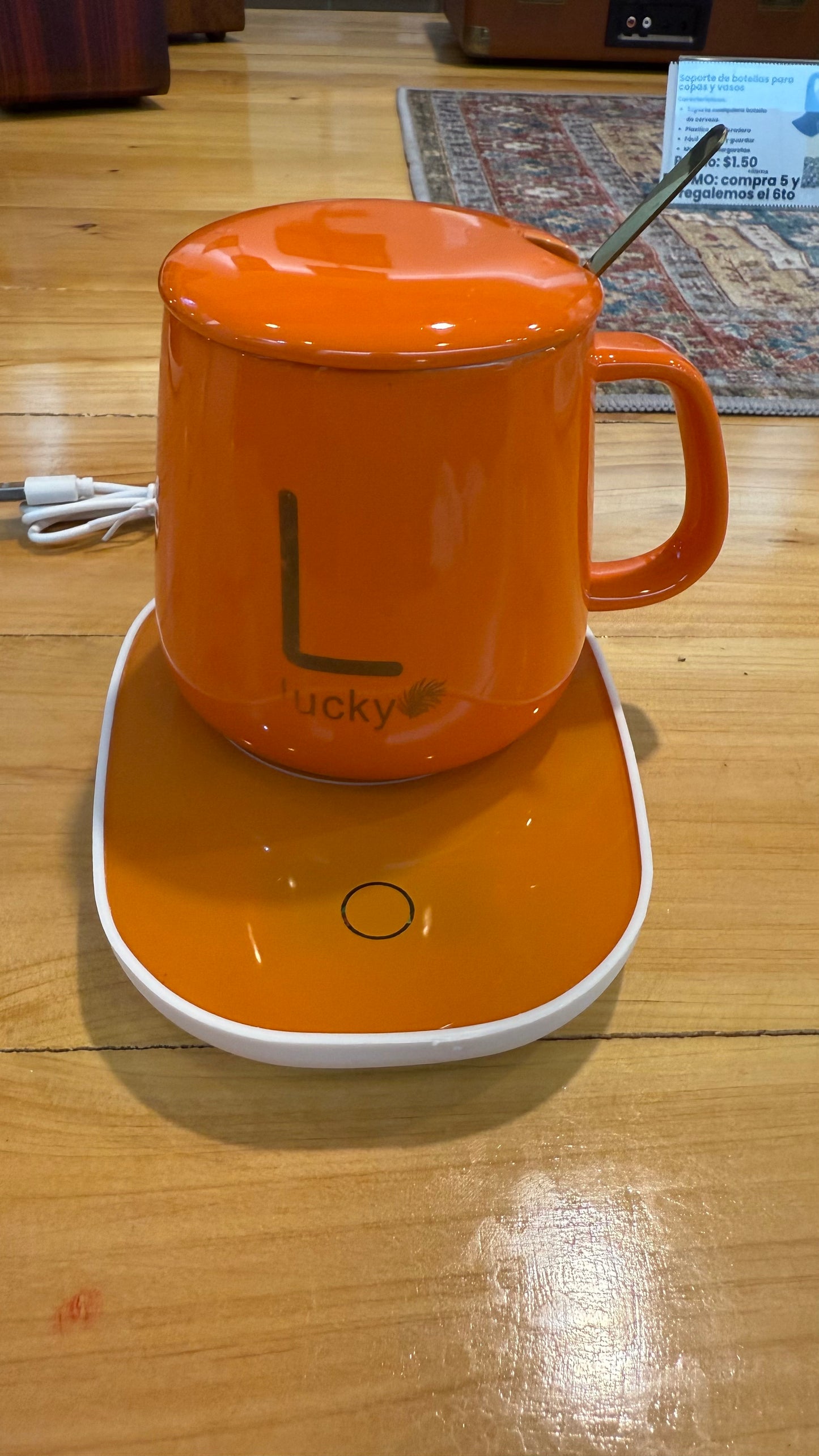 Set de Taza con Base Calentadora “Lucky”
