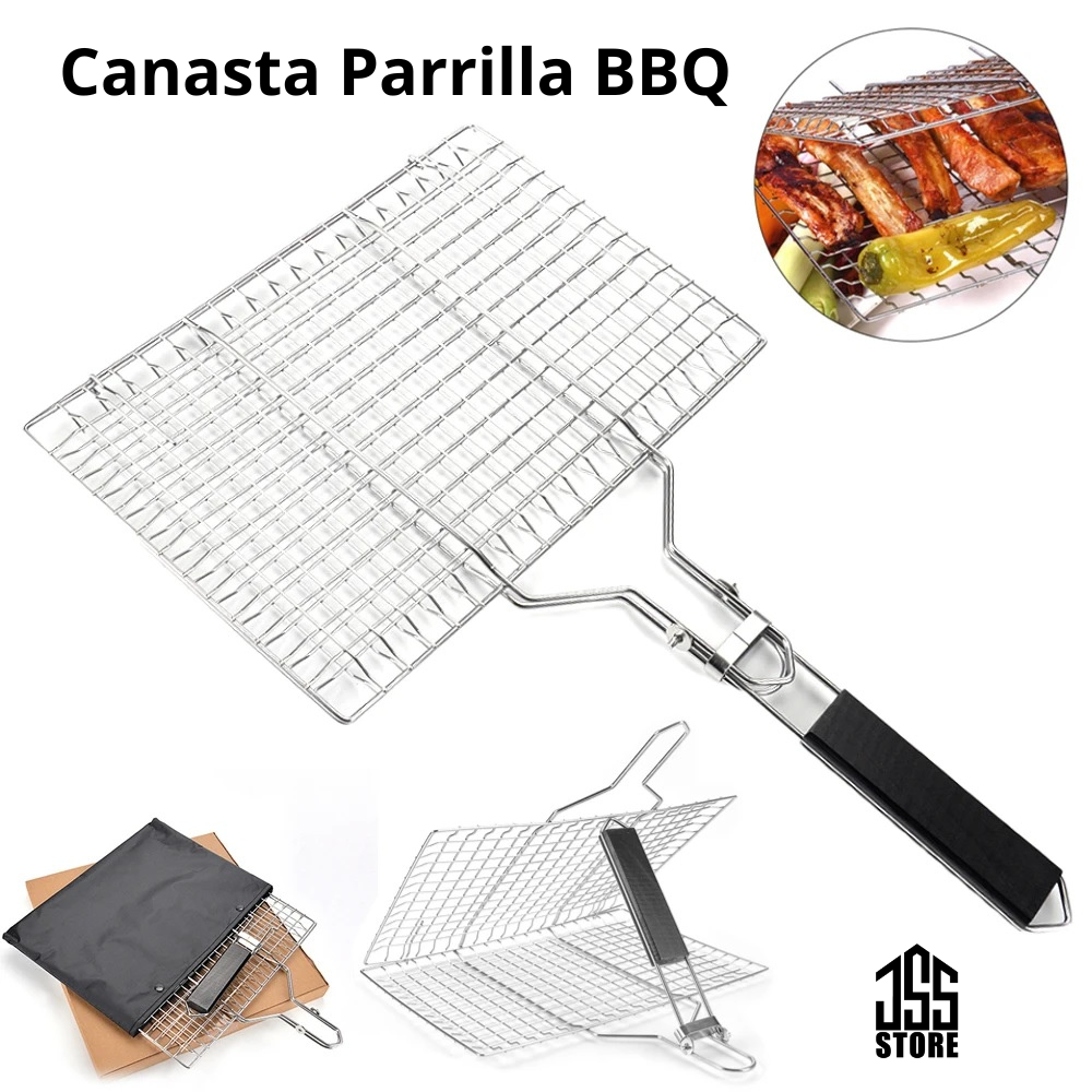 Canasta Parrilla de BBQ para chorizos, carnes, vegetales y asados