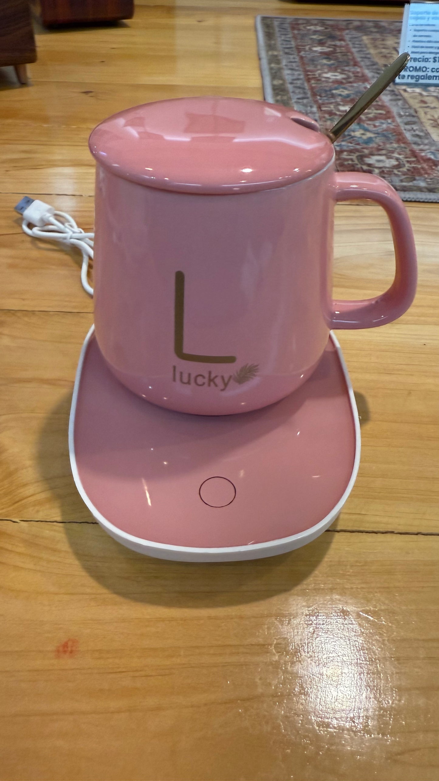 Set de Taza con Base Calentadora “Lucky”