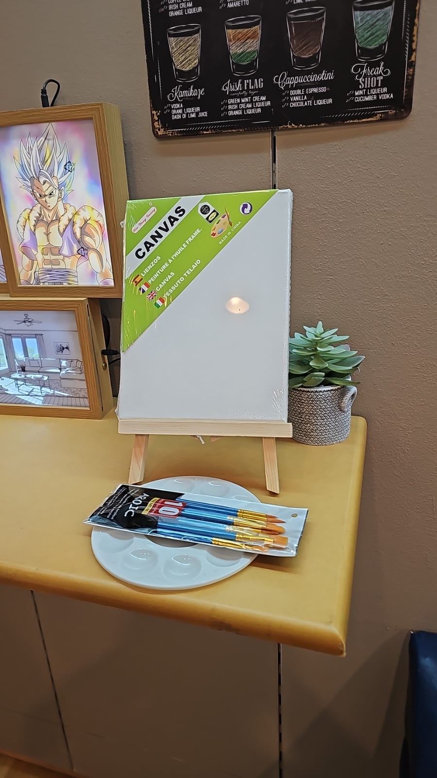 Set de Lienzo con Caballete – Expresa Tu Creatividad con Estilo