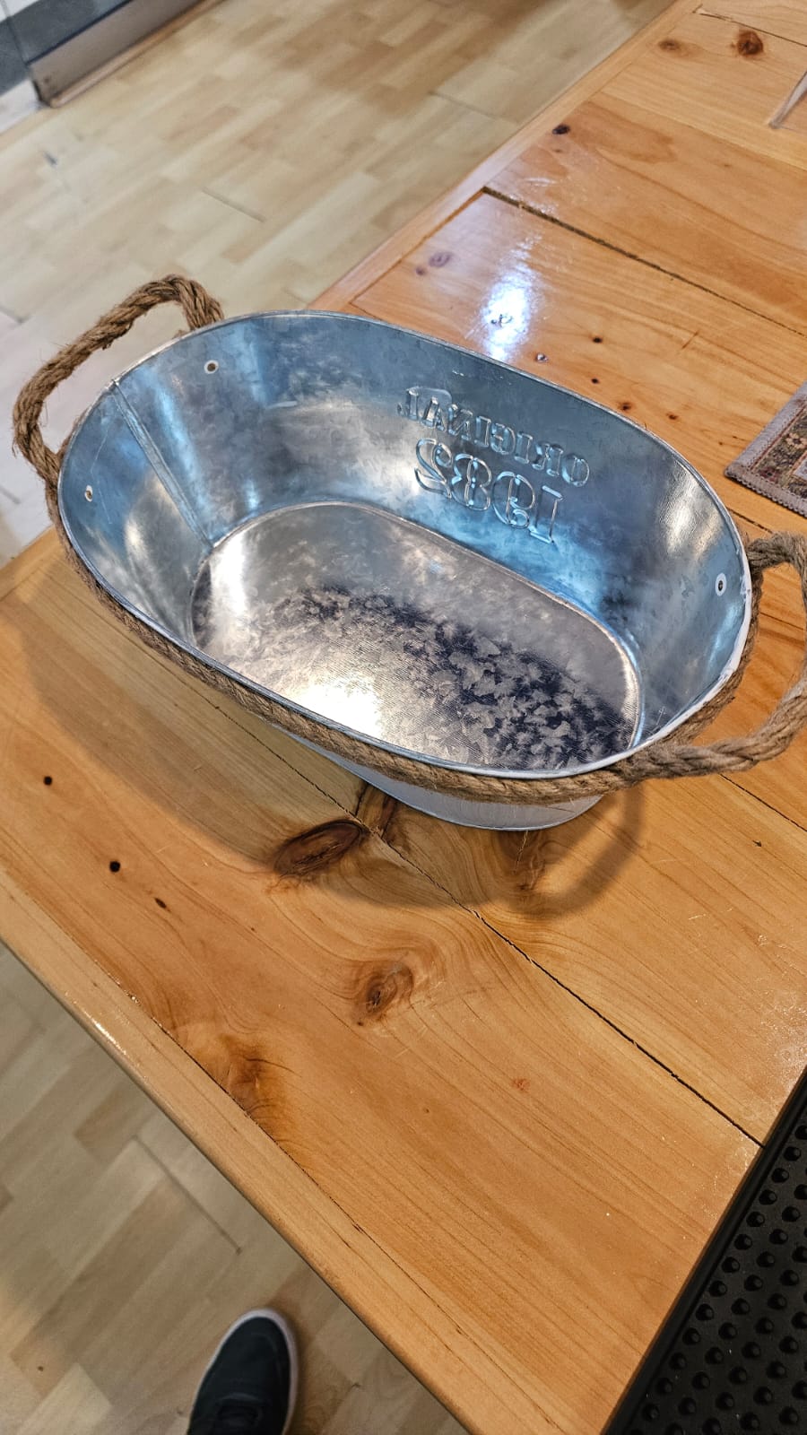 Cubeta para hielo de metal – Diseño Vintage "Original 1982"