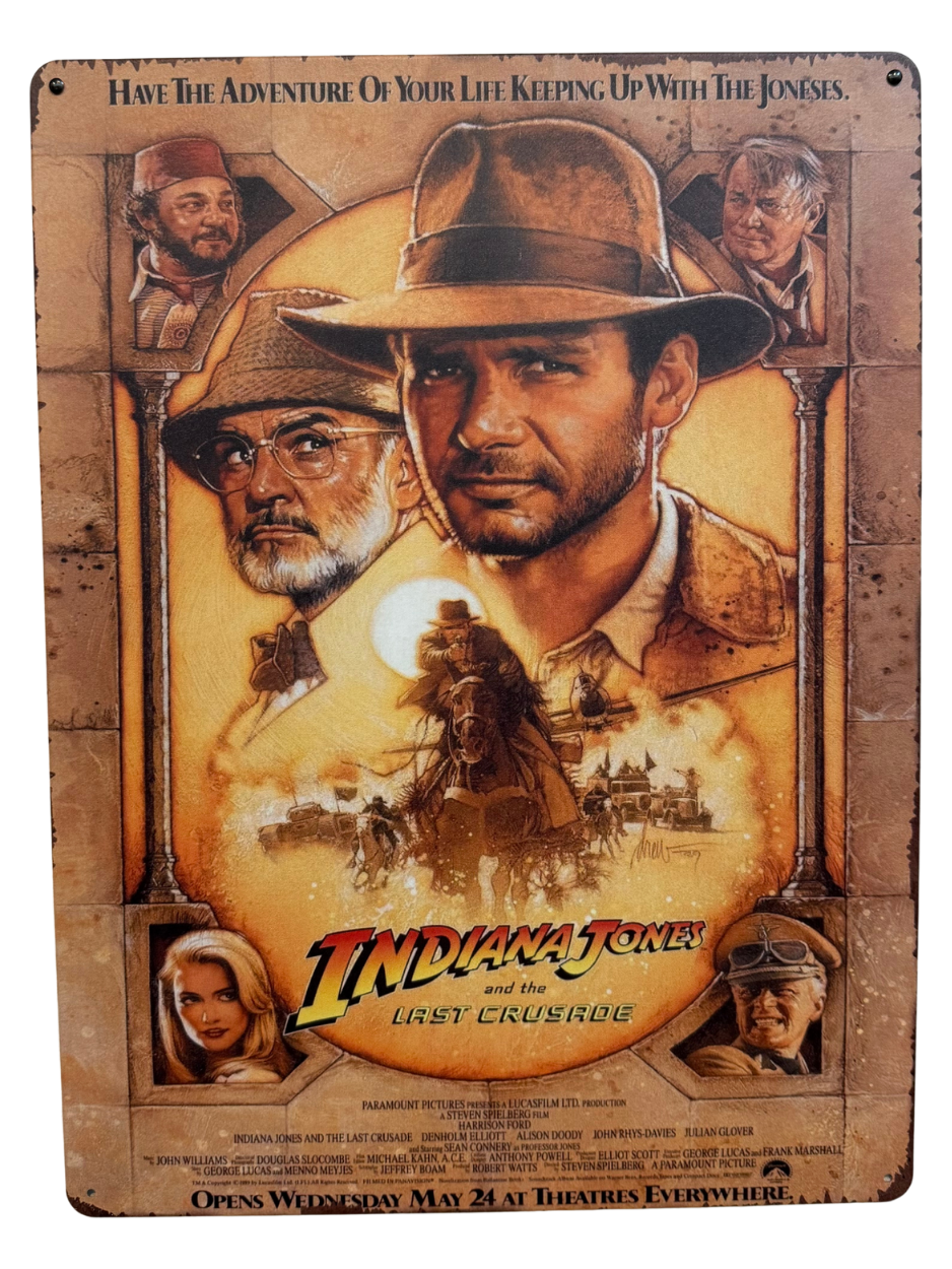 Letrero de Indiana Jones III