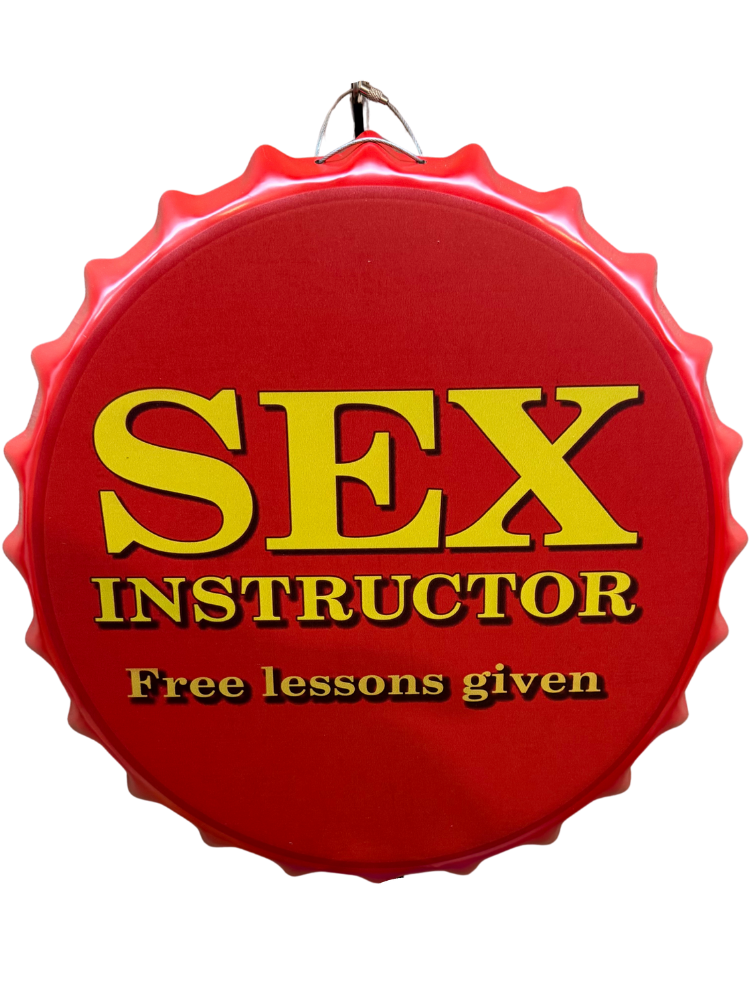 Letrero Platillo de Sex Instructor