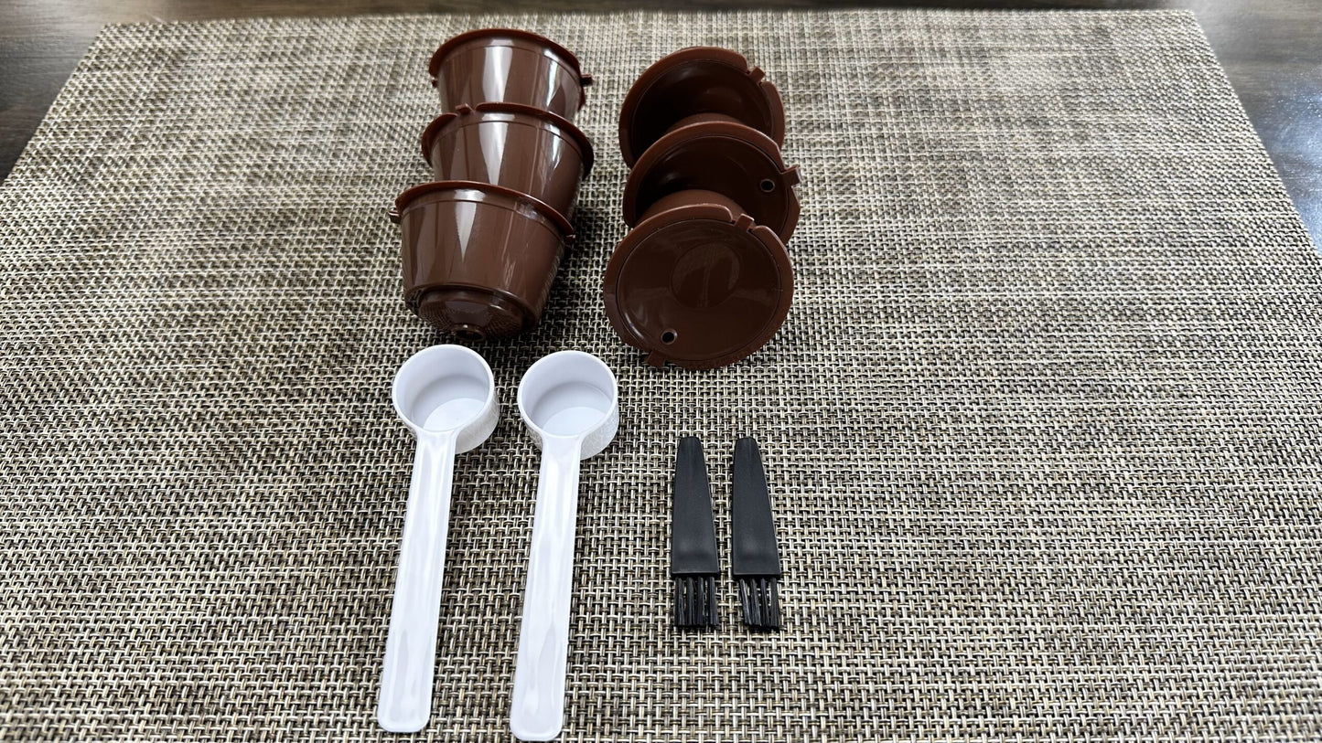 Capsulas reutilizables ecológicas de café compatible con DOLCE GUSTO (pack de 6)