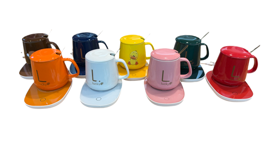 Set de Taza con Base Calentadora “Lucky”