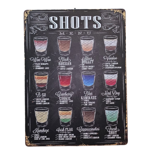 Letrero SHOTS