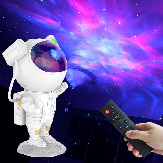Lámpara Astronauta con Bocina y Proyección Láser de Estrellas – Una Galaxia en Tu Habitación