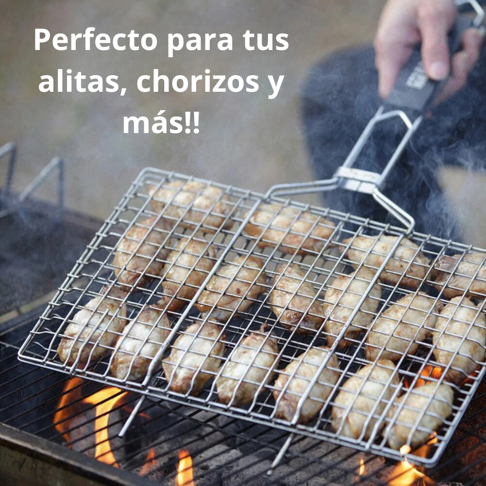 Canasta Parrilla de BBQ para chorizos, carnes, vegetales y asados