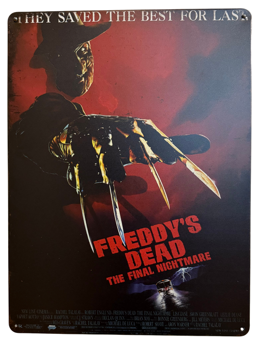 Letrero de Freddy Krueger