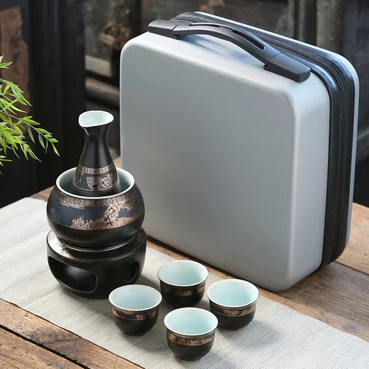 Set de Sake Premium en Maleta