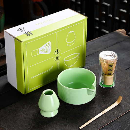 Set de Té Matcha de Cerámica 2.0 con te Matcha organico