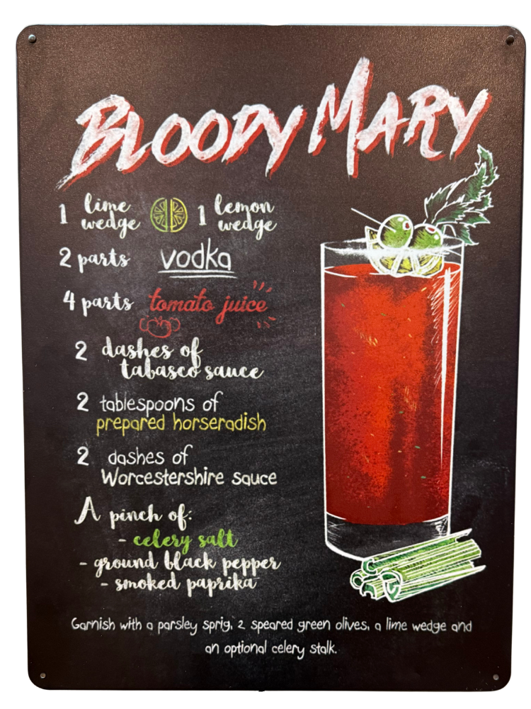 Letrero de Bloody Mary