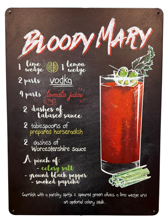 Letrero de Bloody Mary