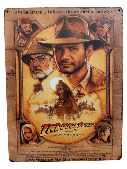 Letrero de Indiana Jones III