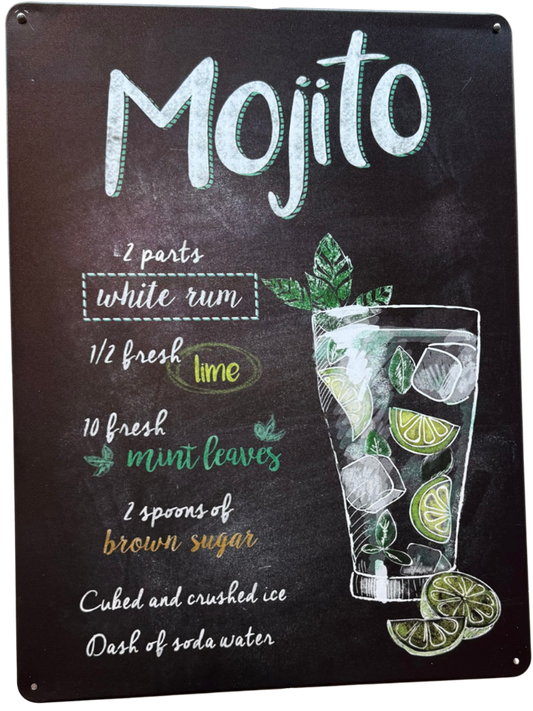 Letrero de Mojito