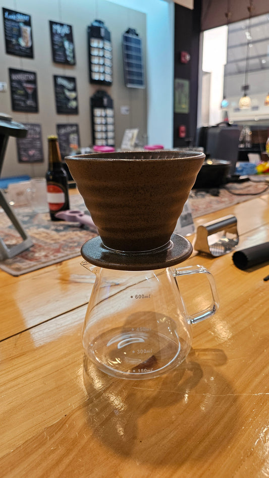 V60 de ceramica para café filtrado