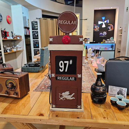 Bomba de Gasolina Vintage para Bar Color Chocolate