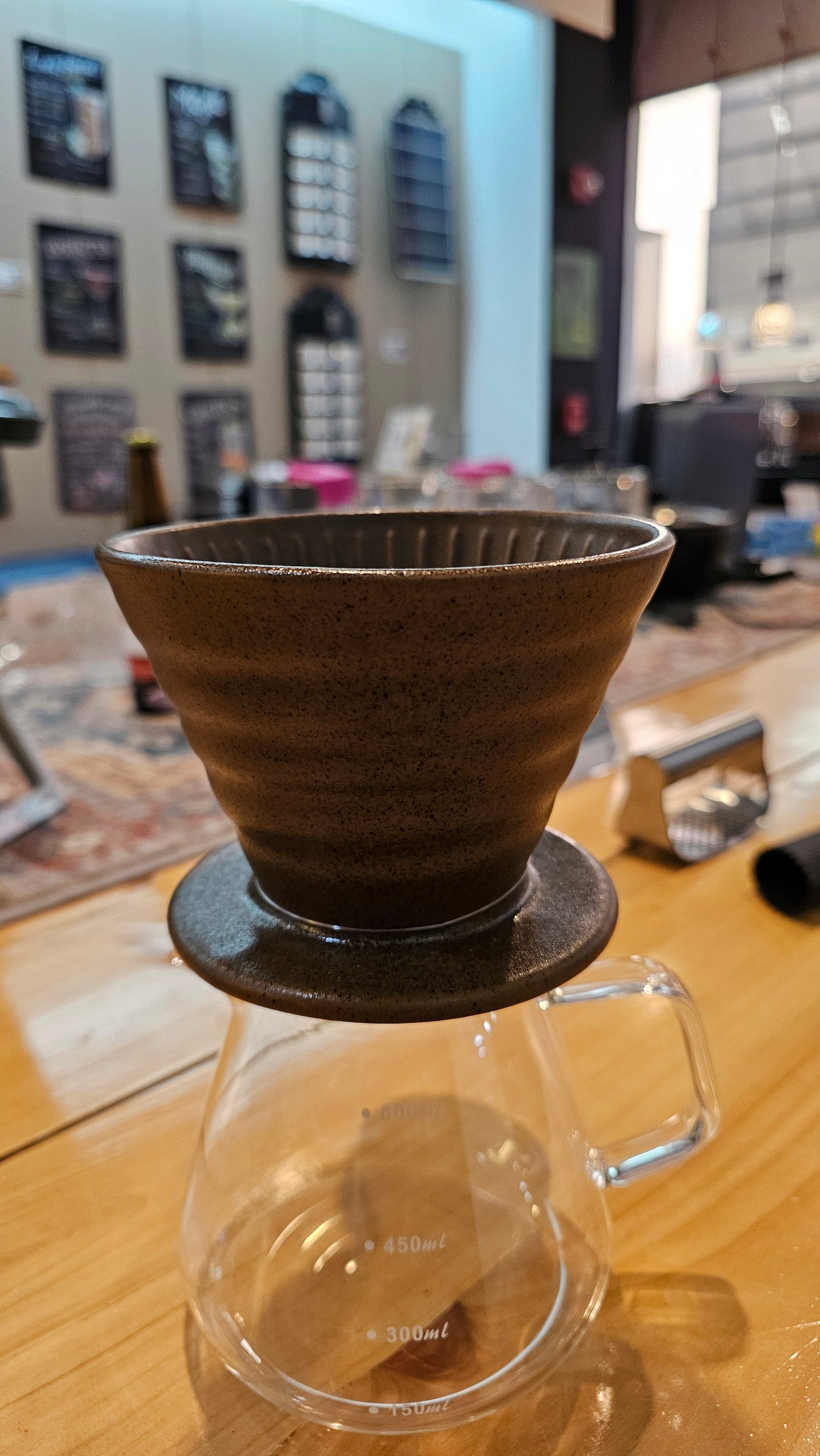 V60 de ceramica para café filtrado