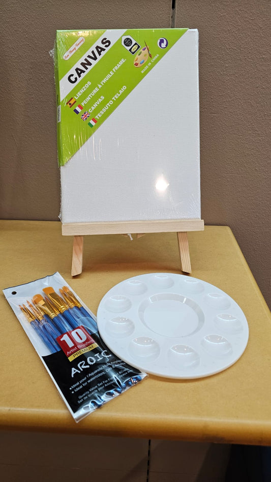 Set de Lienzo con Caballete – Expresa Tu Creatividad con Estilo