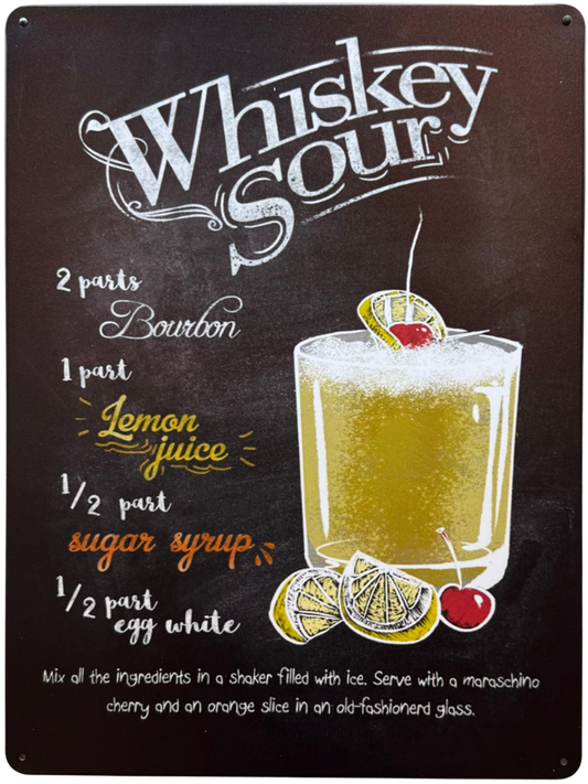 Letrero de Whiskey Sour